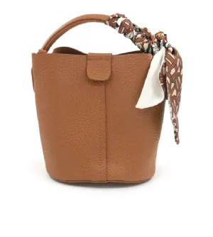 Daily Edge Modern Everyday Brena Brown Tote BC Bag with Scarf