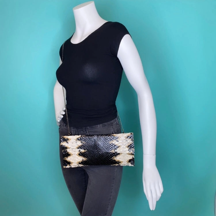 Bronze Python Evening Clutch Premium accessory Refined Aesthetic