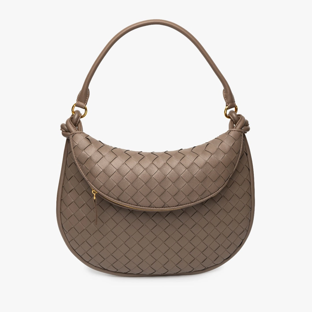 Comfort Everyday Camilla Woven Leather Shoulder Bag ?C Designer-Inspired Ladies?? Handbag