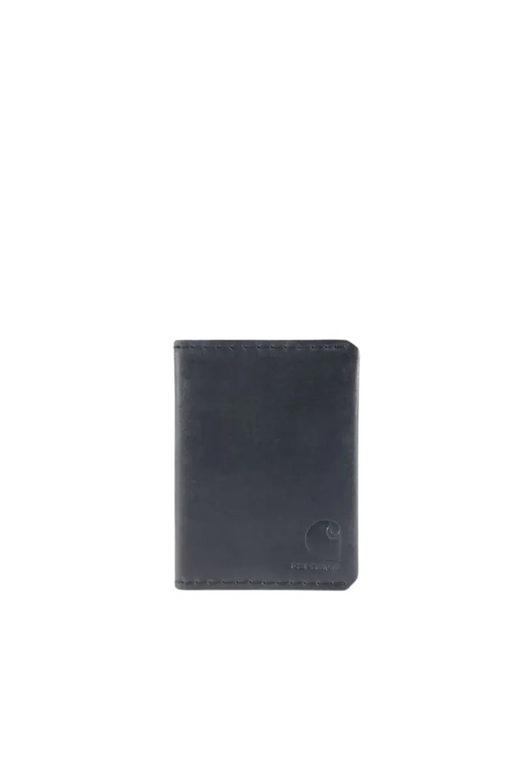 Card Storage Carhartt Craftsman Leather Billfold Wallet In Black WW0394