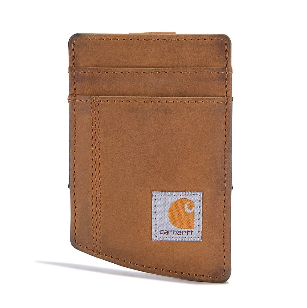 Carhartt Saddle Leather Front Pocket Wallet WW0241 In Brown Elegant Innovation Trendy compact purse