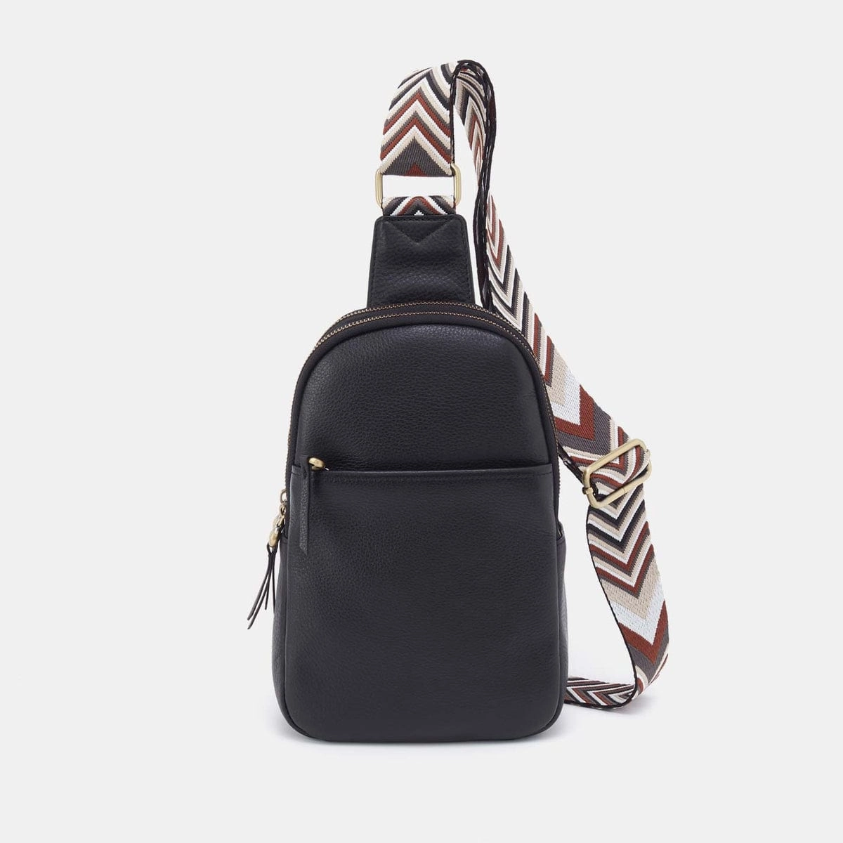 Cass Sling in Pebbled Leather - Black Casual Carry