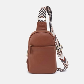 Spring Collection Cass Sling in Pebbled Leather - Bridle Brown