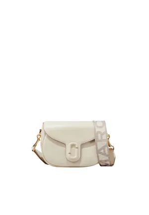 Ideal for those who appreciate a clean and sleek aesthetic Marc Jacobs The Covered J Marc Saddle Bag In Cloud White 2S3HMS003H03
