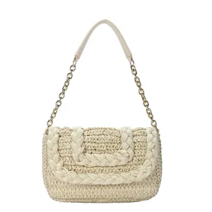 Chic Appeal Modern Everyday Darya Straw Shoulder Bag