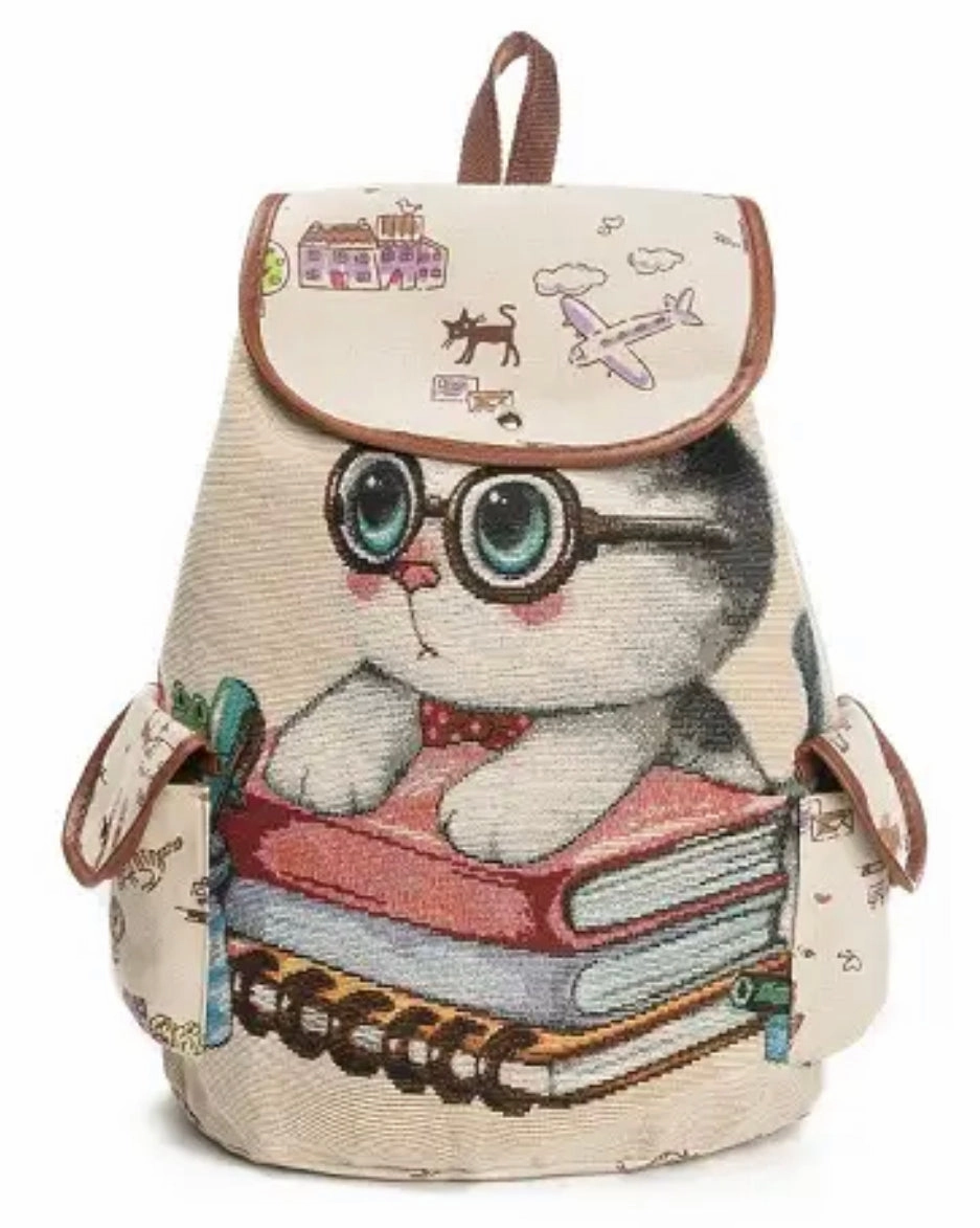 Contemporary Look Cat Backpacks - Large