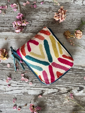 Sustainable Fabric Holiday Tote Catalina Circular Needle Case