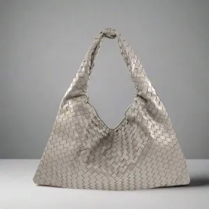 Channing Grey Shoulder BC Bag Handcrafted leather pouch