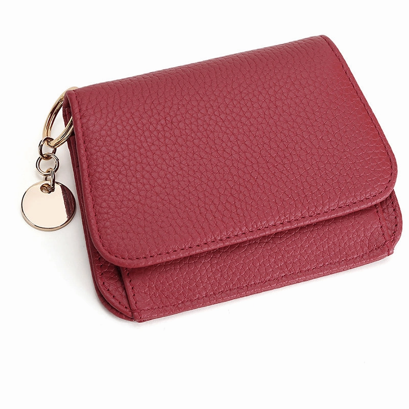 Work Accessory Charlotte | Pebbled Leather Mini Wallet ?C Chic & Compact Convenience