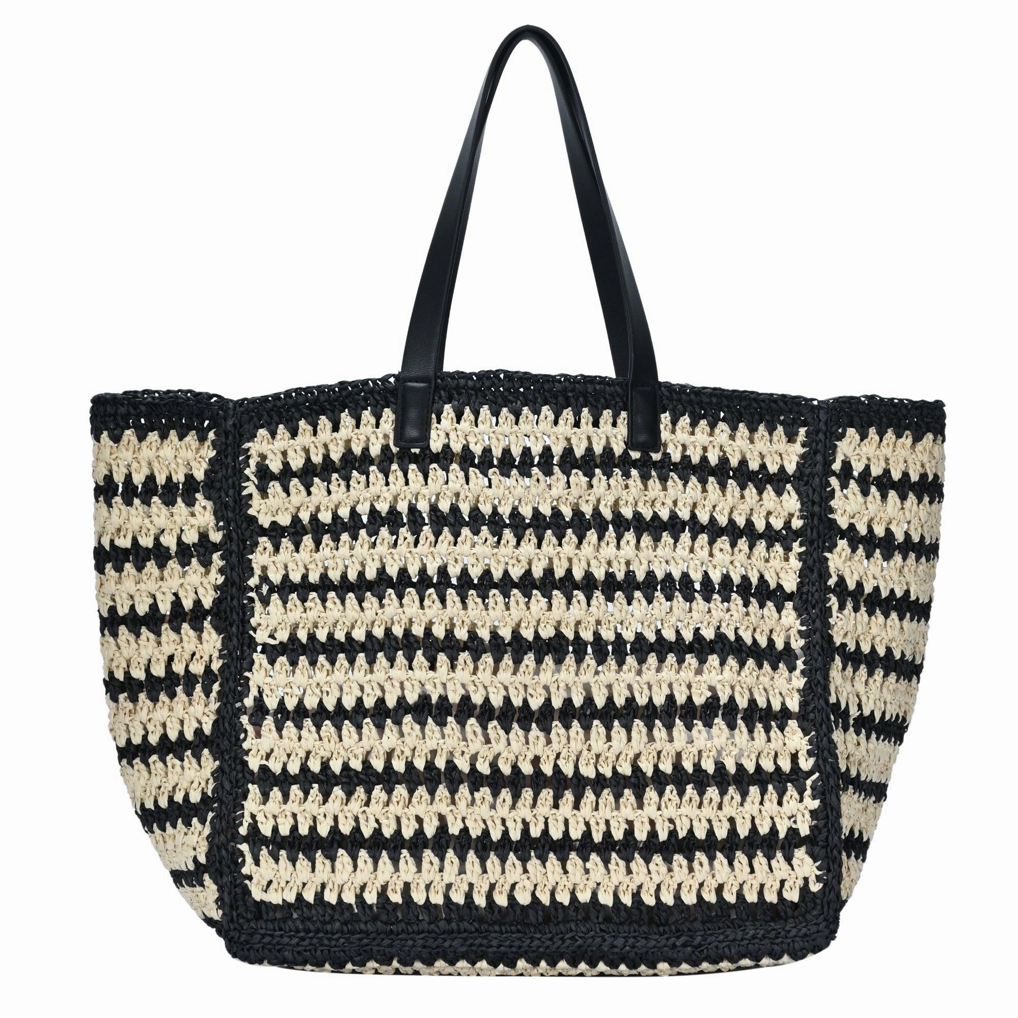 Charlotte's Sunny Straw Tote Daily Utility Modern Appeal