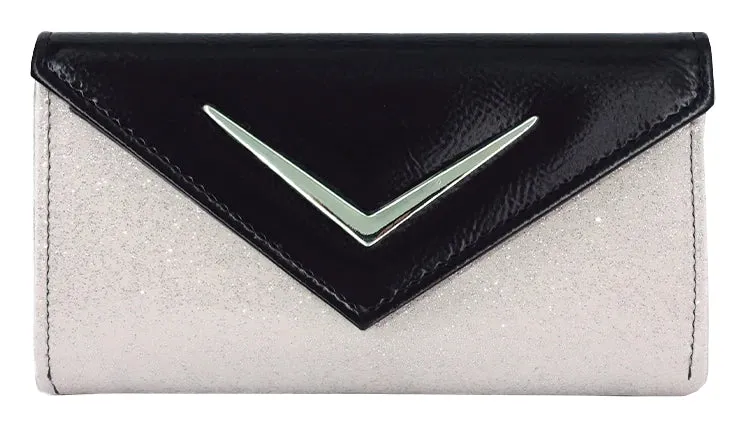 Water Resistant Chevron Cadi Wallets in Glitter Sparkle (more options)