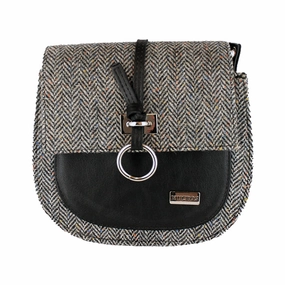 Irish Wool and Leather Grace Bag Compact Size