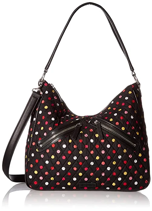 Casual Daily Style Minimal Travel Vera Bradley Vivian Hobo Bag | Havana Dots