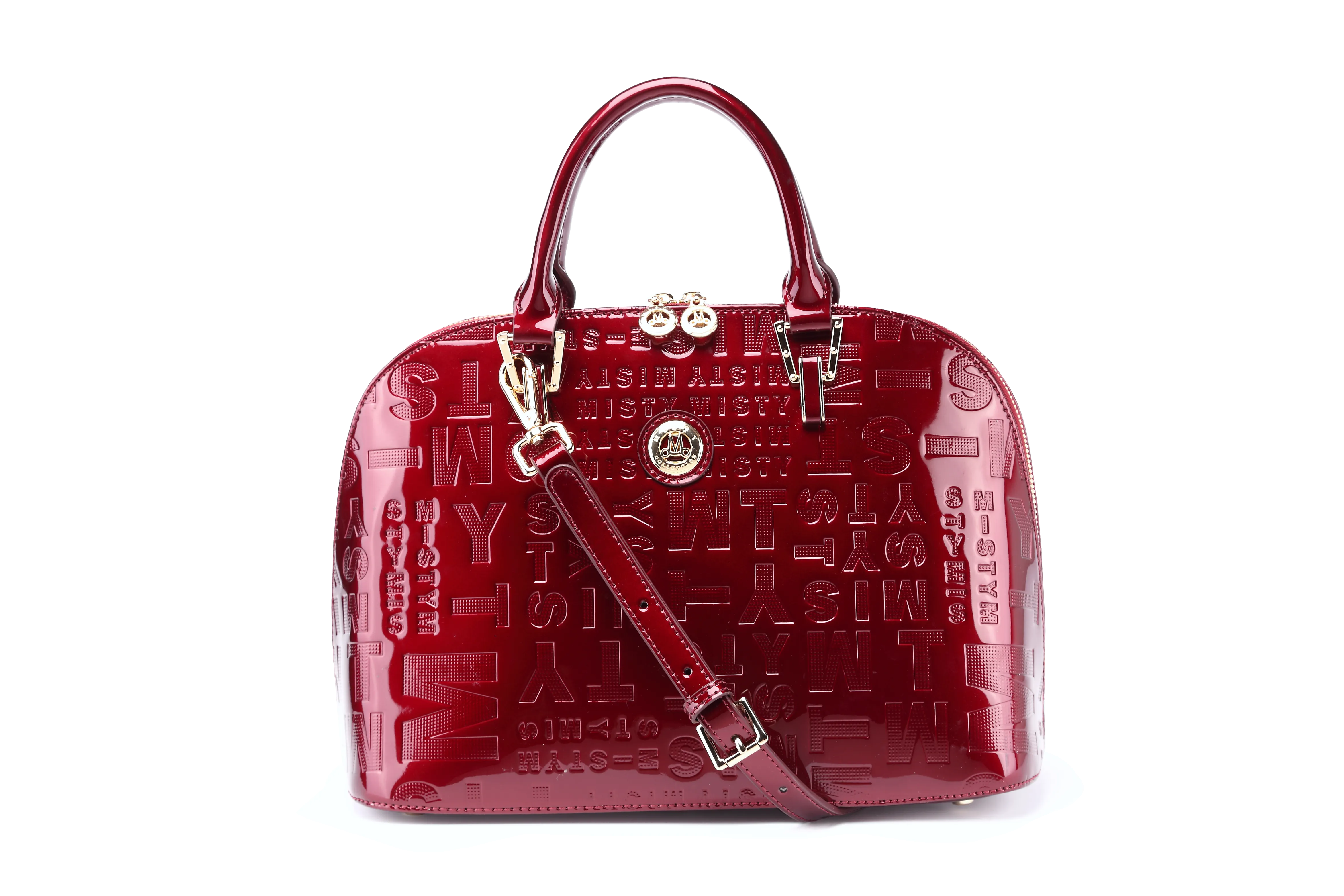 Misty Metallic Shine Top Handle  Genuine Leather Bag  [Made in Italy] Spacious tote