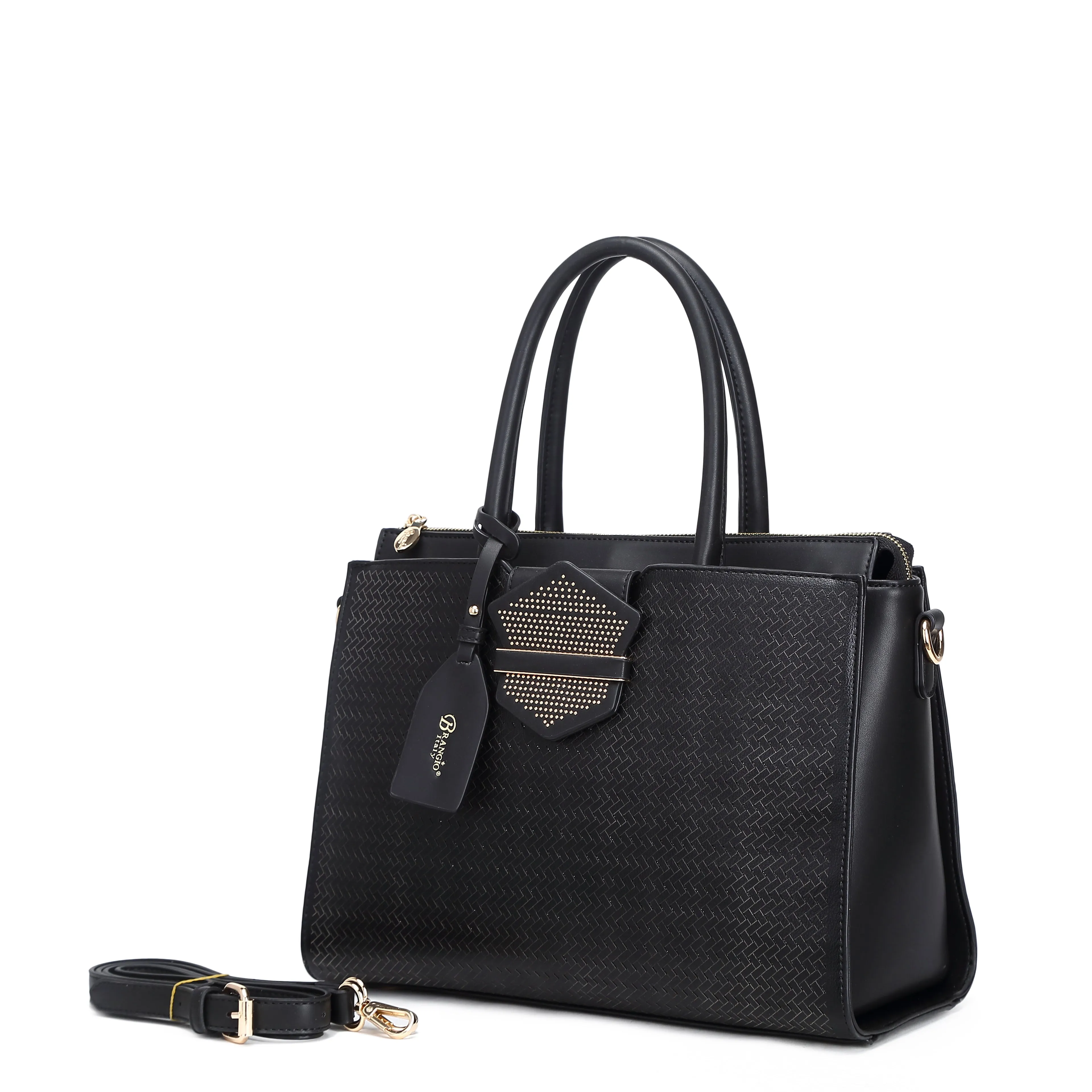 Brangio Elegant Perforated Handbag Outdoor Activity Classic Choice