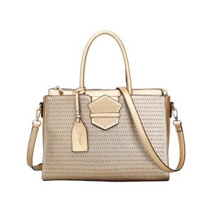 Unique Edge Brangio Elegant Perforated Handbag