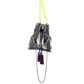 Adventure Accessory Silver Gunmetal Drawstring Bag