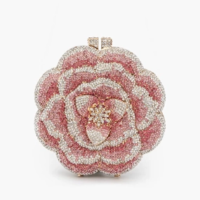 Rosabelle | Crystal Rose Evening Clutch ?C Floral Elegance Classic Fashion Subtle Elegance
