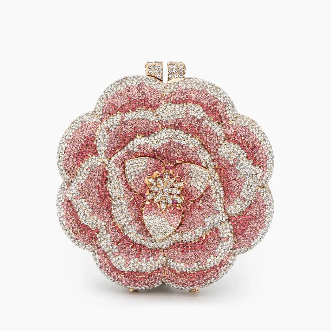 Rosabelle | Crystal Rose Evening Clutch ?C Floral Elegance Work Lifestyle
