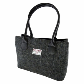 Refined Accessory Classic Handbag 'Cassley' with Harris Tweed?