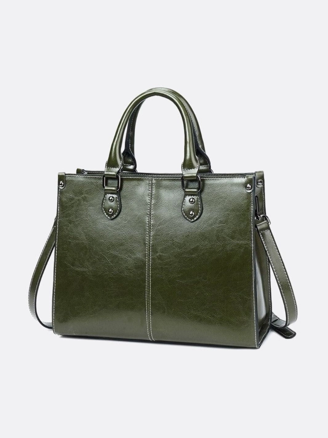 Vintage-Style Camel Leather Tote Bag ?C Professional & Timeless City Fashion