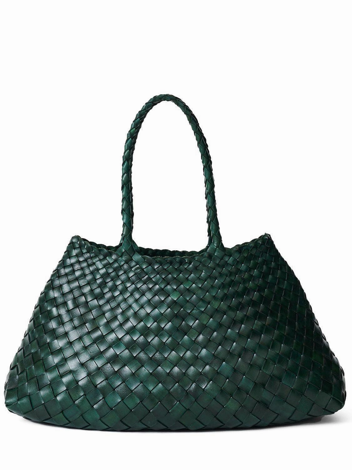 Lightweight Design Italian Leather Woven Hobo Bag | Full Grain Summer basket-style weave Bag | Handcrafted Trapezoid Woven Shoulder Bag