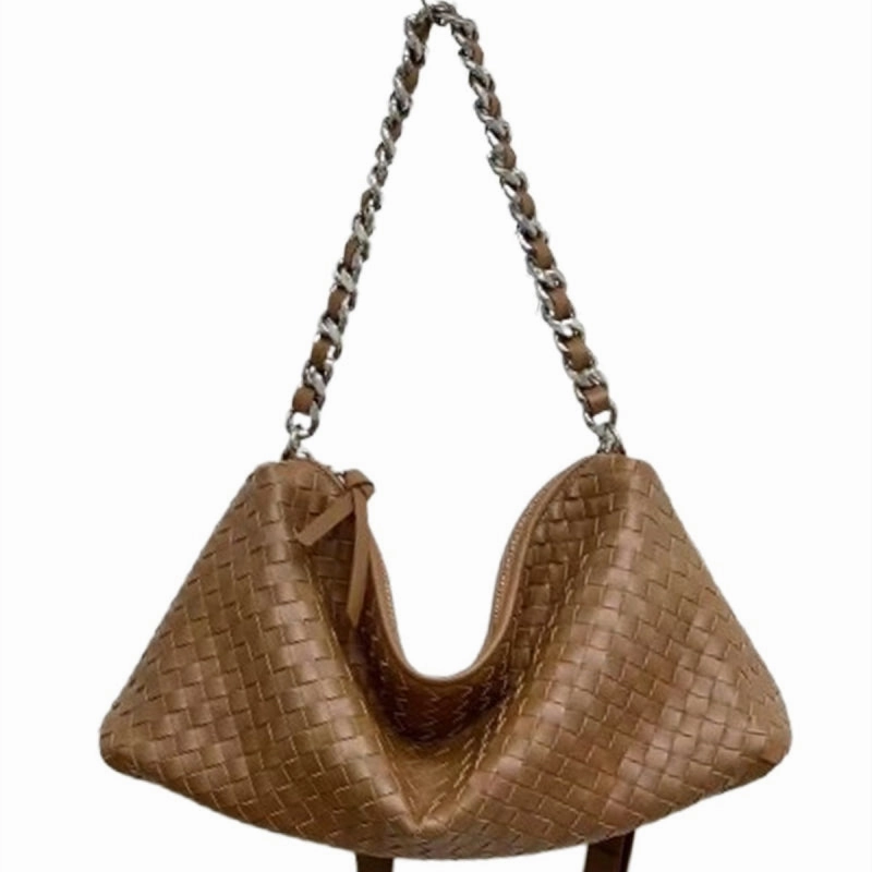 Urban Mobility Thessaly | Sage Green Woven Leather Hobo Bag ?C Chic, Soft & Effortlessly Stylish