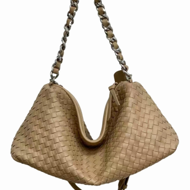 Durable Travel Thessaly | Sage Green Woven Leather Hobo Bag ?C Chic, Soft & Effortlessly Stylish