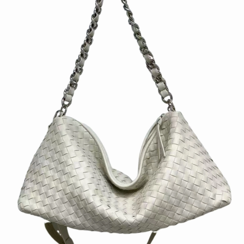 Leisure Function Outdoor Scene Thessaly | Sage Green Woven Leather Hobo Bag ?C Chic, Soft & Effortlessly Stylish