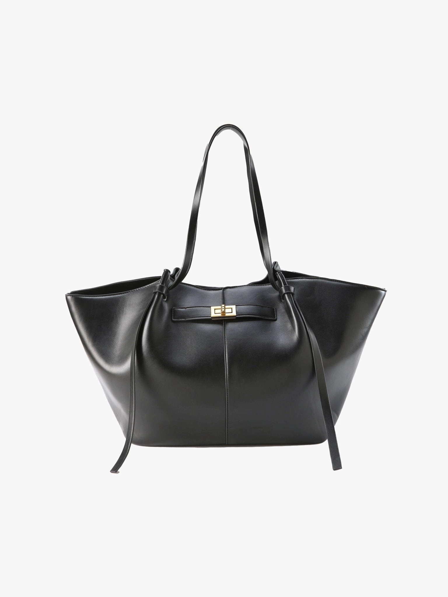 Vegan Leather Shopper Bag ?C Spacious Structured Tote with Minimalist Design Fashion Moment
