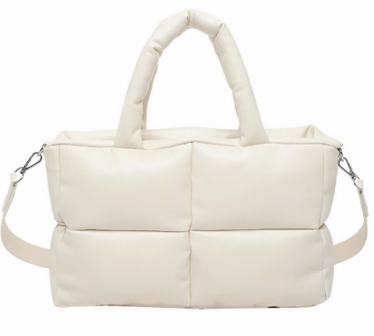 Mia | Brown Puffer Shoulder Bag ?C Trendy & Cozy Stylish Carry