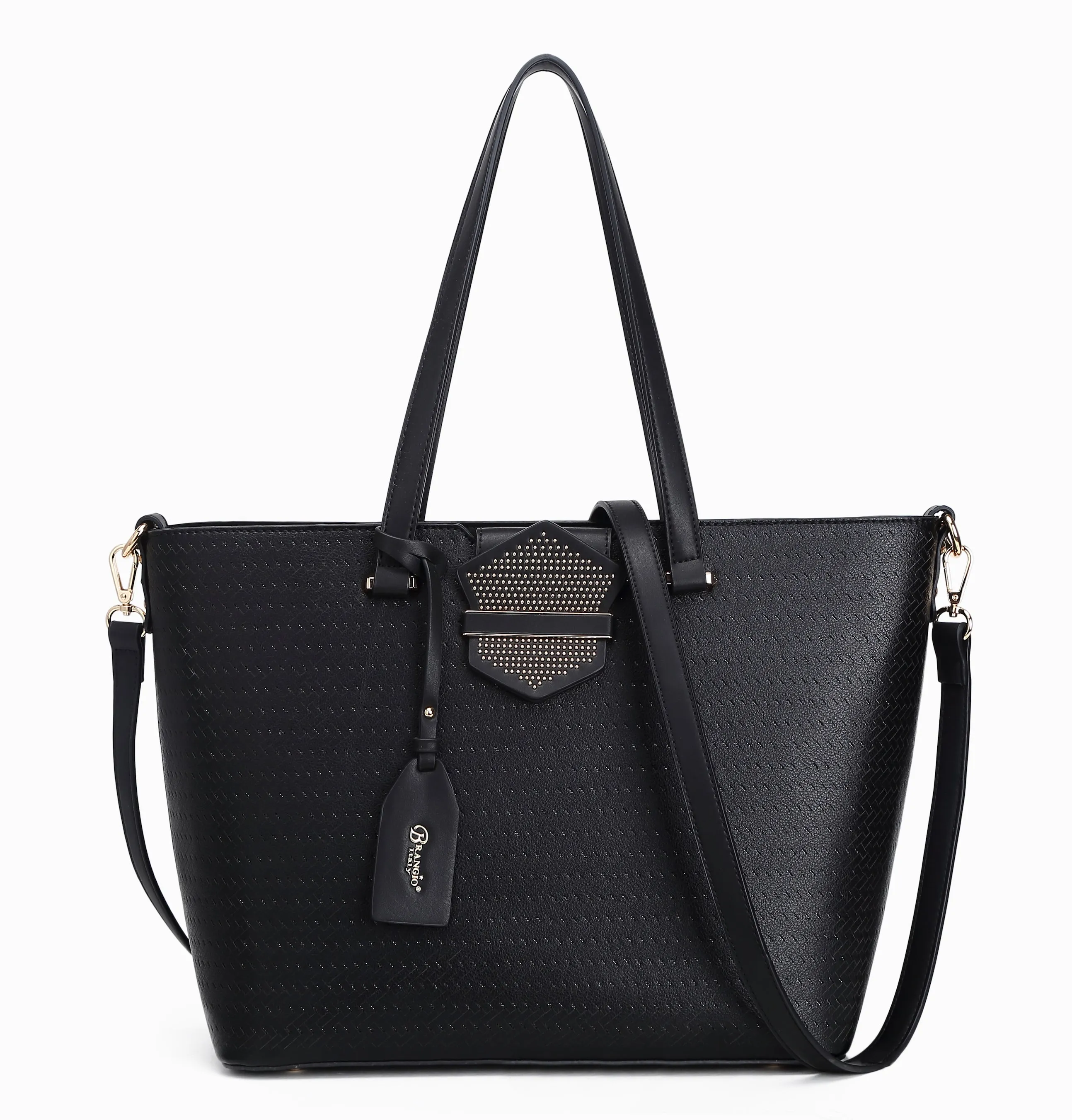 Brangio Stylish Perforated Tote Bag Outdoor Travel Fashion Minimal