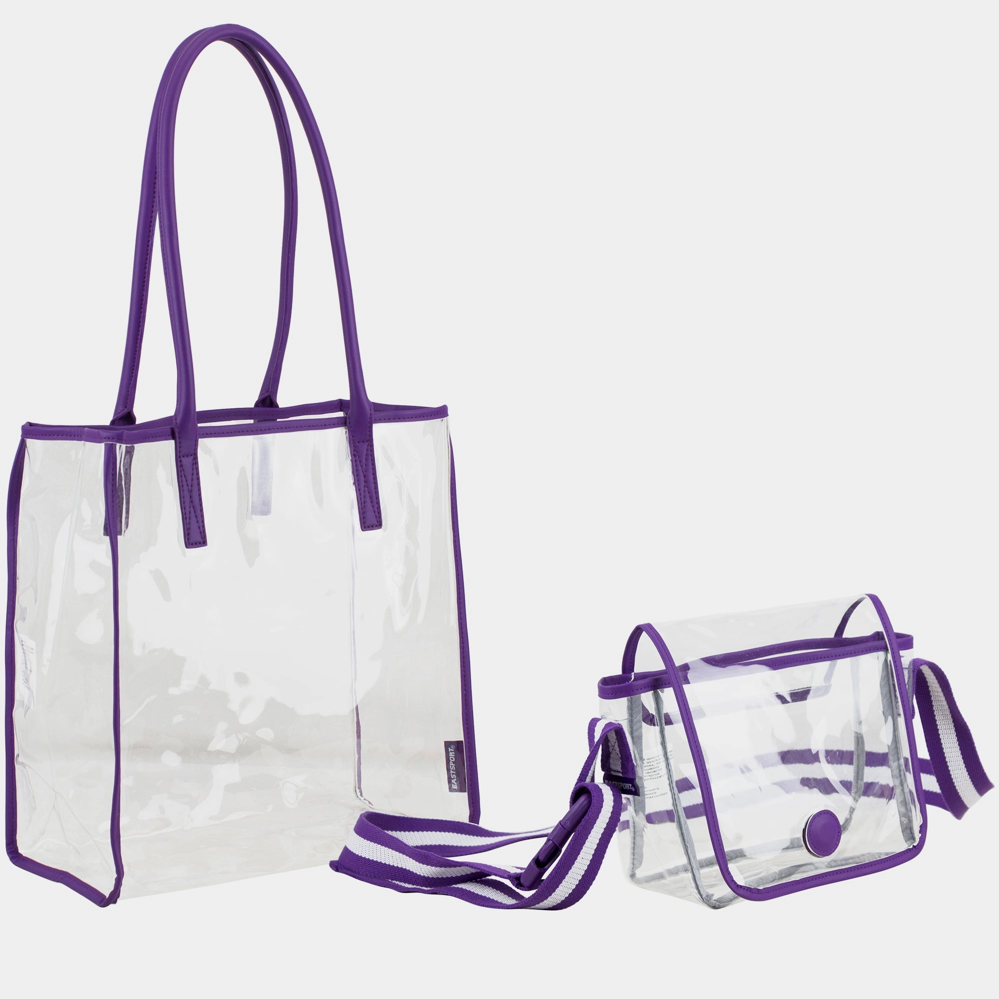 Clear Stadium Approved Tote Bag Handbag Bundle Travel Essential