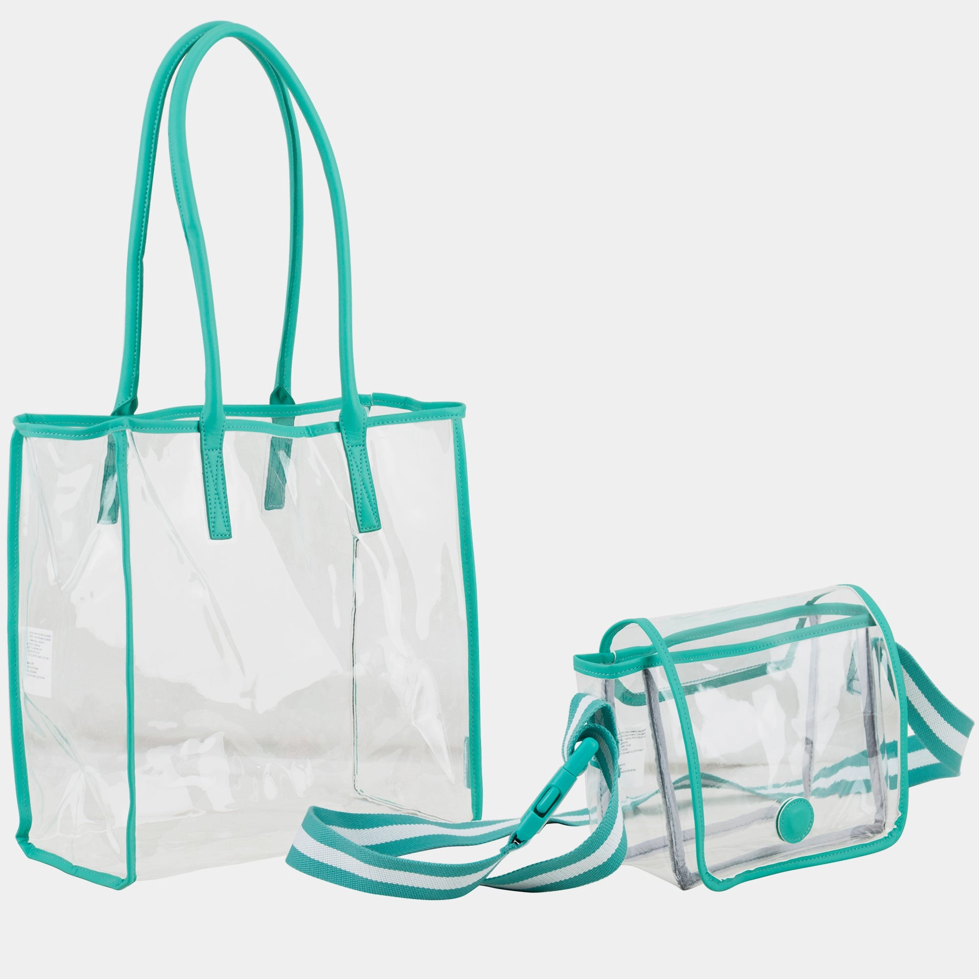 Clear Stadium Approved Tote Bag Handbag Bundle Corporate Organizer Fashion Edge