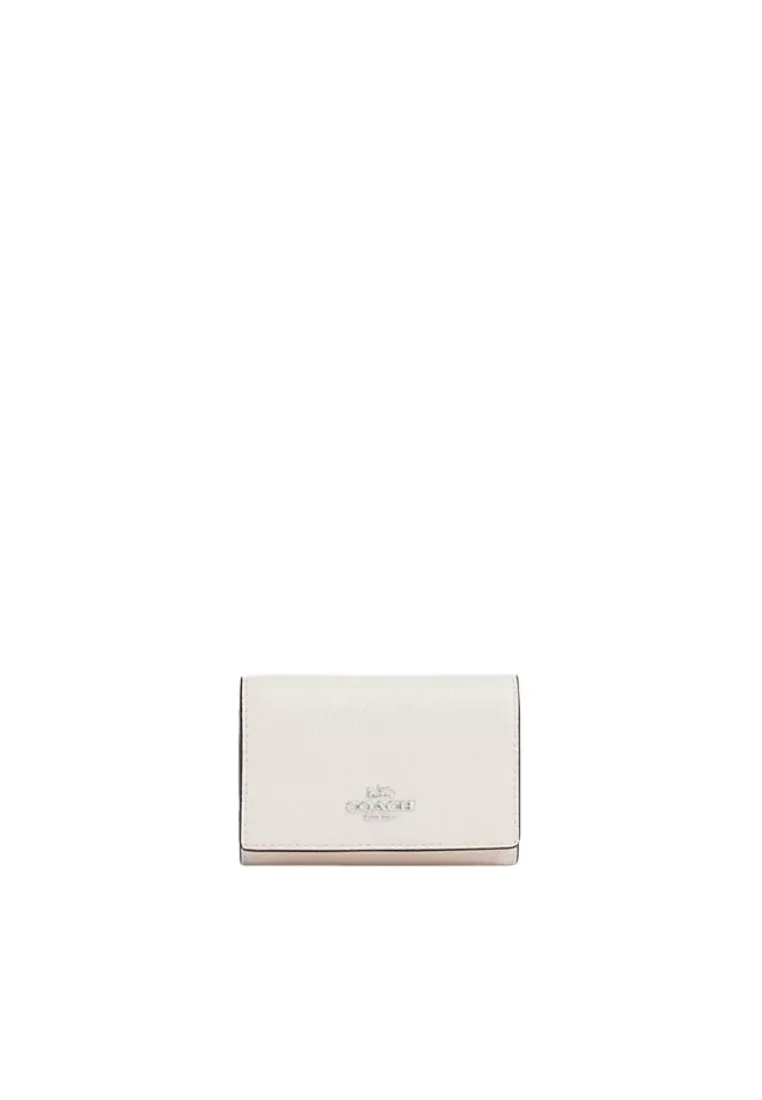 Comfortable Hold Coach Micro Wallet In Chalk CM238