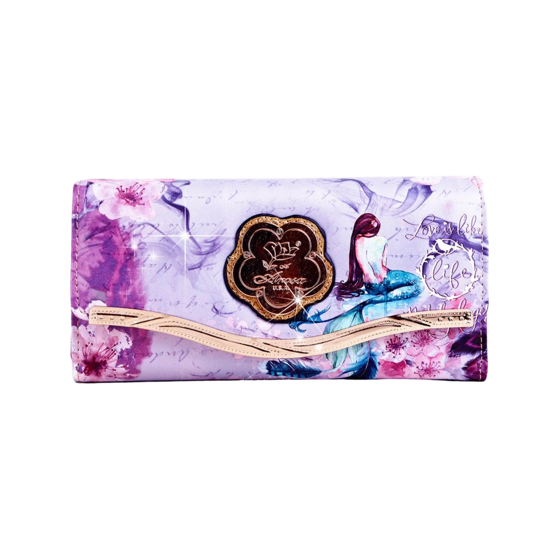 Arosa Enchanting Mermaid Wallet Chain Strap Elegant fashion purse