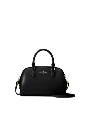 Kate Spade Madison Saffiano Leather Duffle Crossbody Bag In Black KF493 Travel Ready Modern Commuter Style