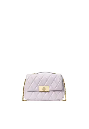 Compact Practical Style Kate Spade Carey Quilted Small Flap Crossbody Bag In Pale Amethyst KJ949