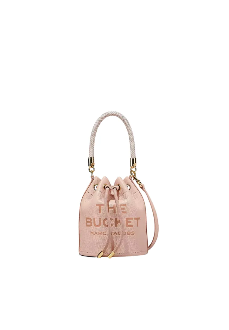 Lightweight Carry Handsfree Carry Marc Jacobs The Leather Bucket Bag In Rose H652L01PF22