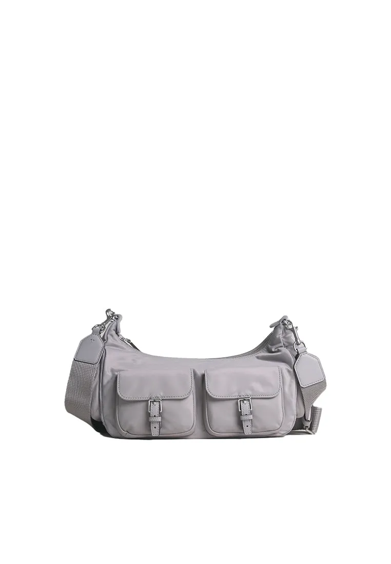 Urban Lifestyle Convenient for busy people who need quick and easy access to their items Tory Burch Nylon Convertible Shoulder Bag In Bay Gray 164444