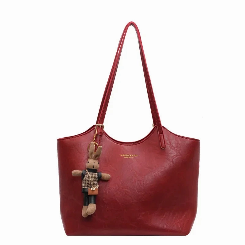 Modern Organizer Thalessa | Chic Leather Tote Bag with Playful Charm ?C Elegance Meets Fun