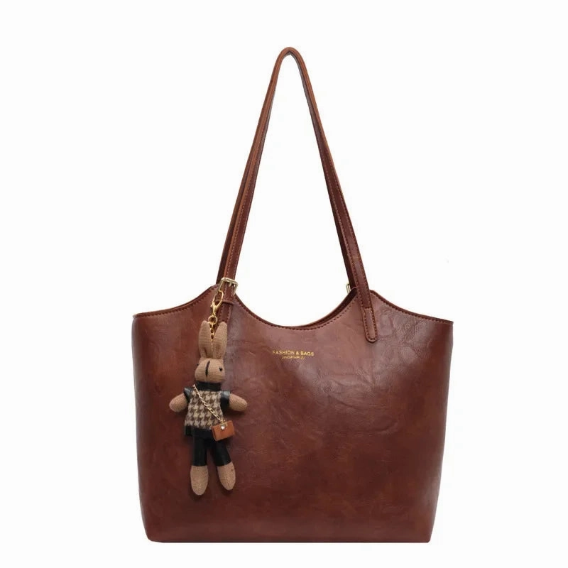 Thalessa | Chic Leather Tote Bag with Playful Charm ?C Elegance Meets Fun Compact Performance Outdoor Activity