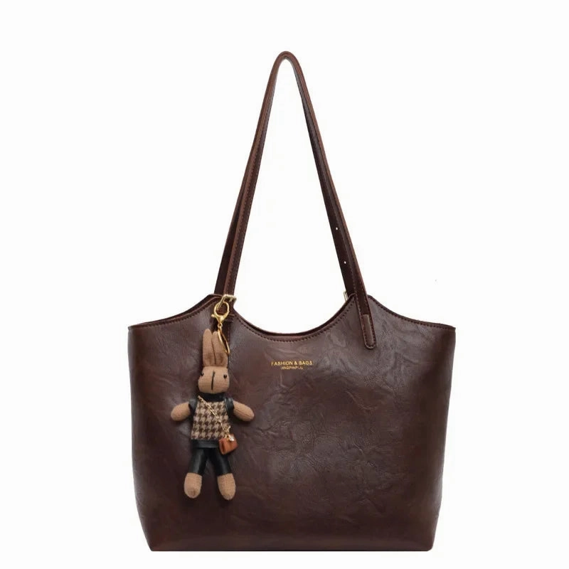Eco Inspired Beach Bag Thalessa | Chic Leather Tote Bag with Playful Charm ?C Elegance Meets Fun