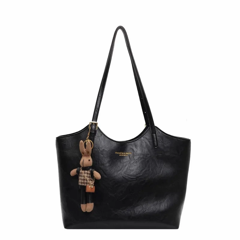 Portable design Weekend Vibes Thalessa | Chic Leather Tote Bag with Playful Charm ?C Elegance Meets Fun