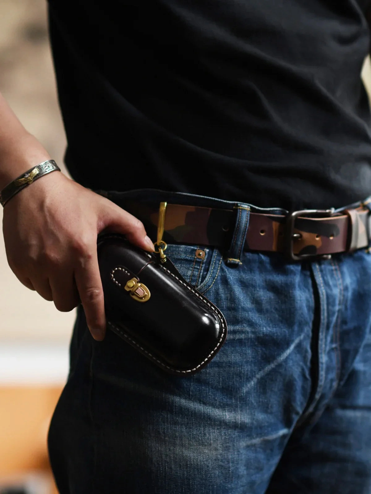 Lightweight Gear Handmade Leather Glasses Case, Glass Display Case, Vintage Hard Shell Eyewear Storage for Men & Women | Sunglasses, Prescription Glasses