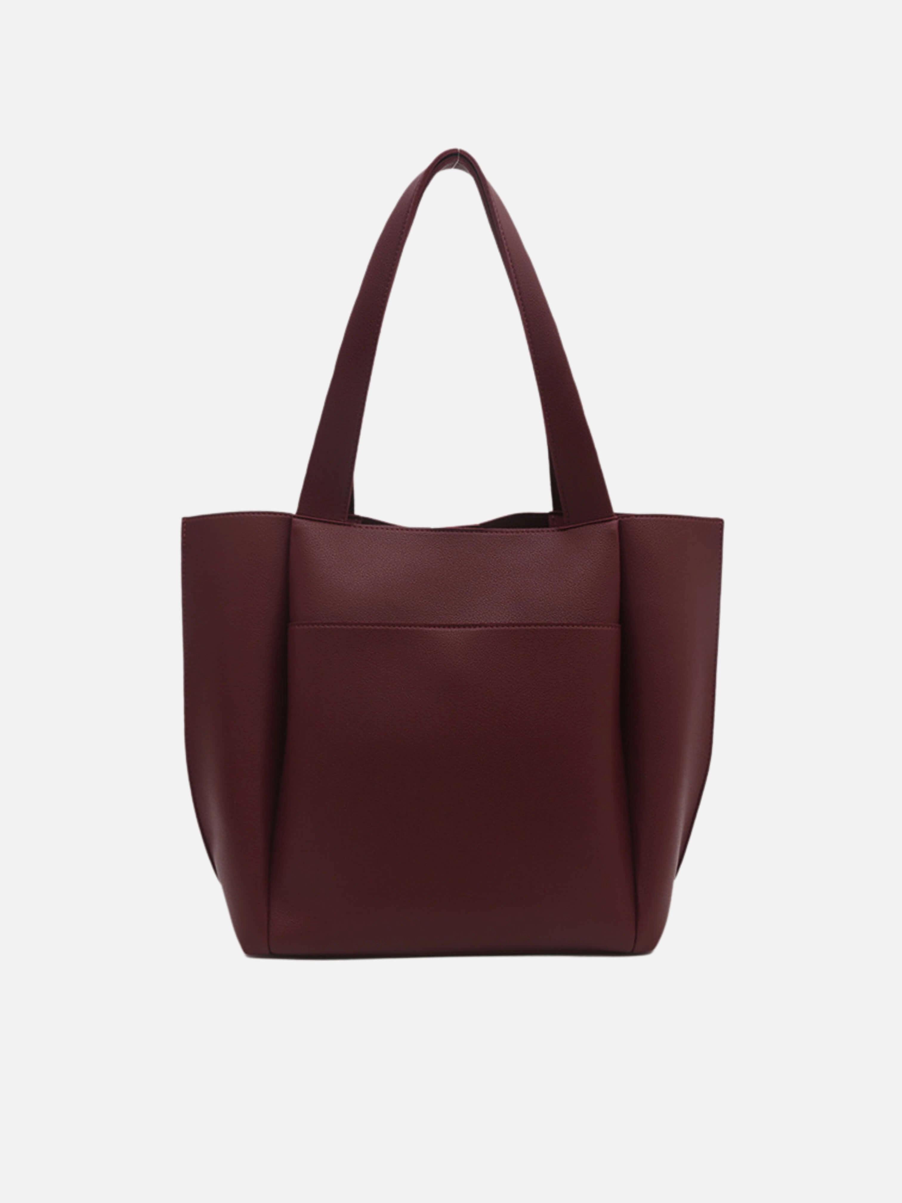 Stylish Functionality Simple Functionality Lilly Structured Vegan Leather Tote ?C Simple, Sleek & Spacious