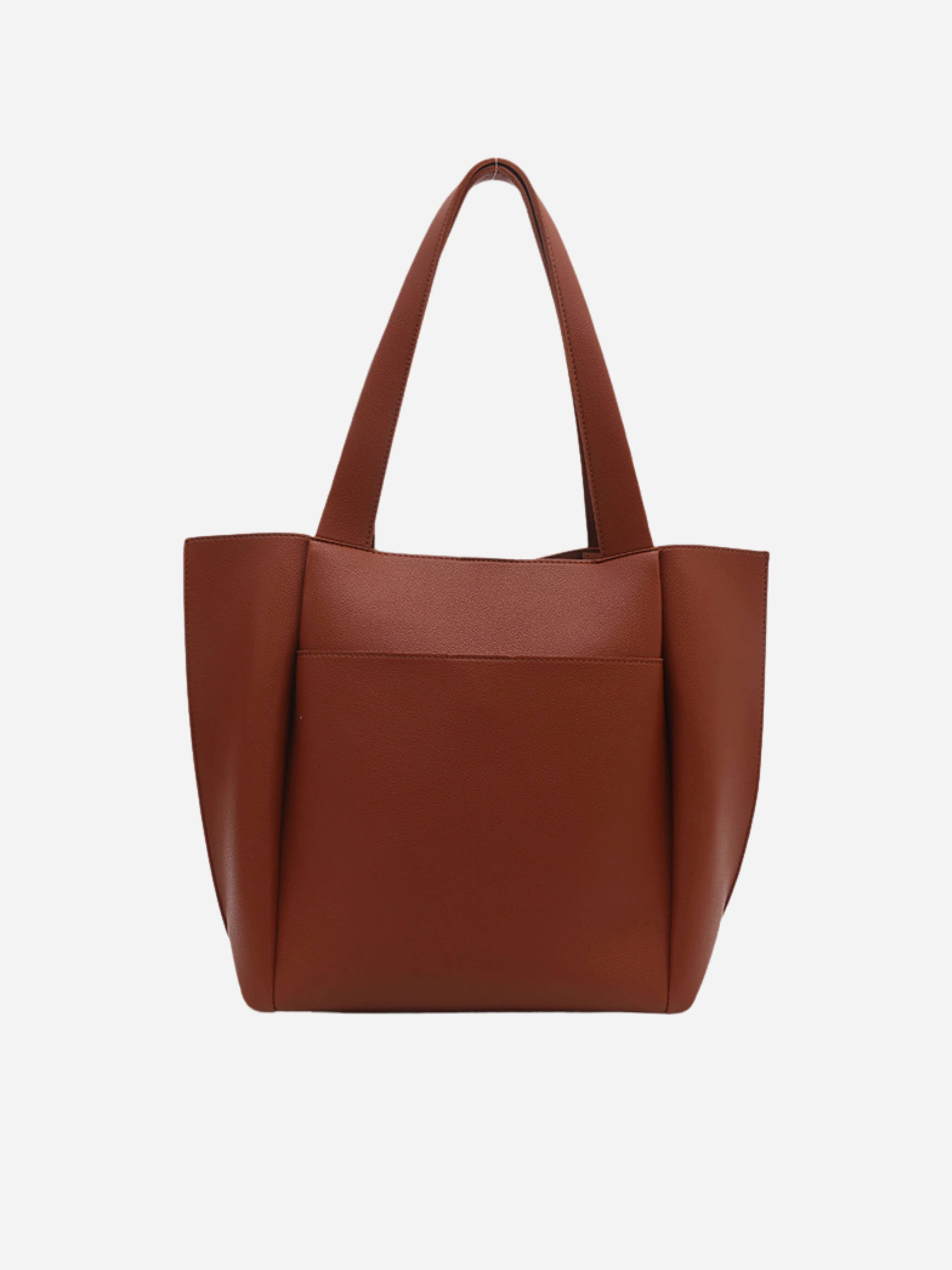 Stylish Accessory Weekend Travel Lilly Structured Vegan Leather Tote ?C Simple, Sleek & Spacious