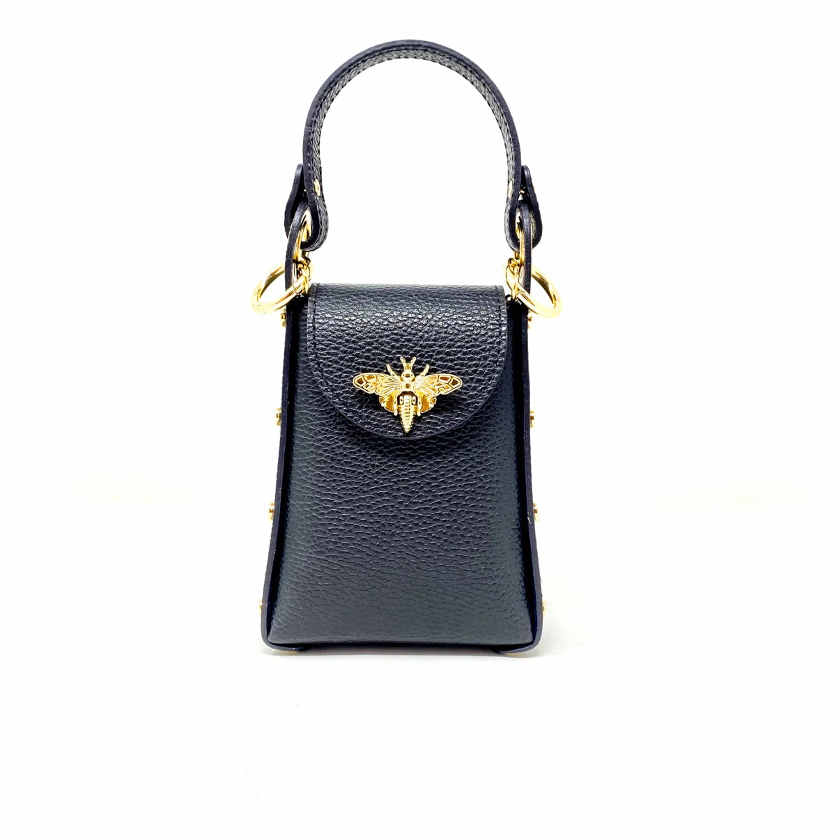 Designer purse for outings classic tone German Fuentes  GF1080 LEATHER BUTTERFLY CLUTCH GF1080-D37