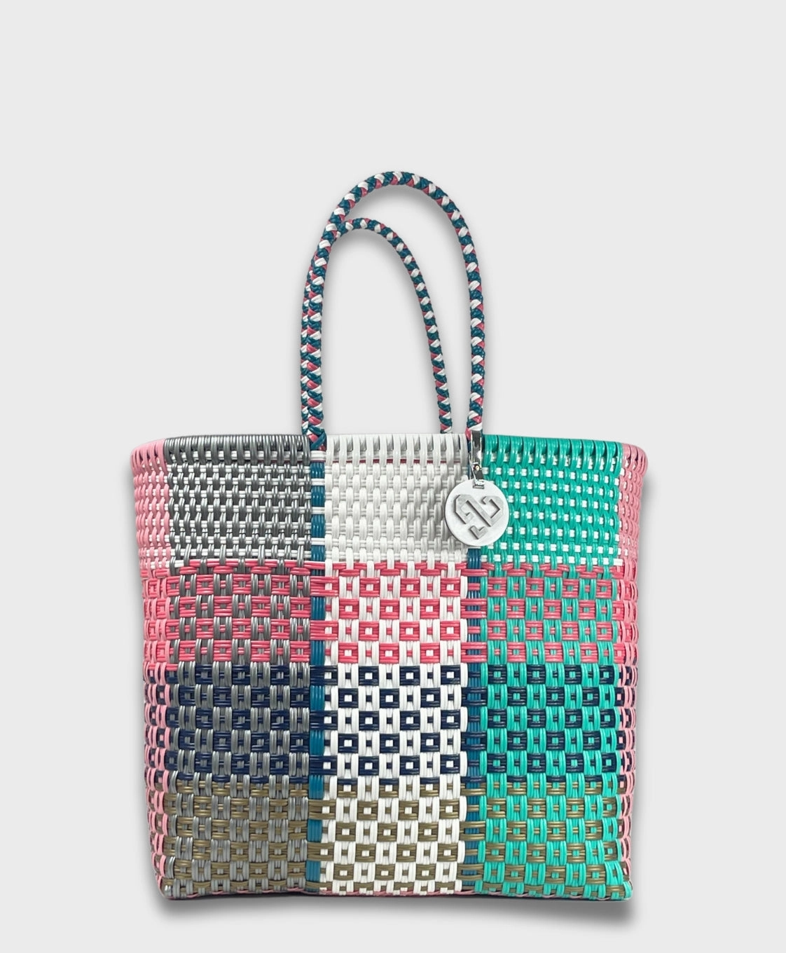 Smart Storage Patterned Shopper Maria Victoria | Florencia Tote | Upcycled, Handwoven