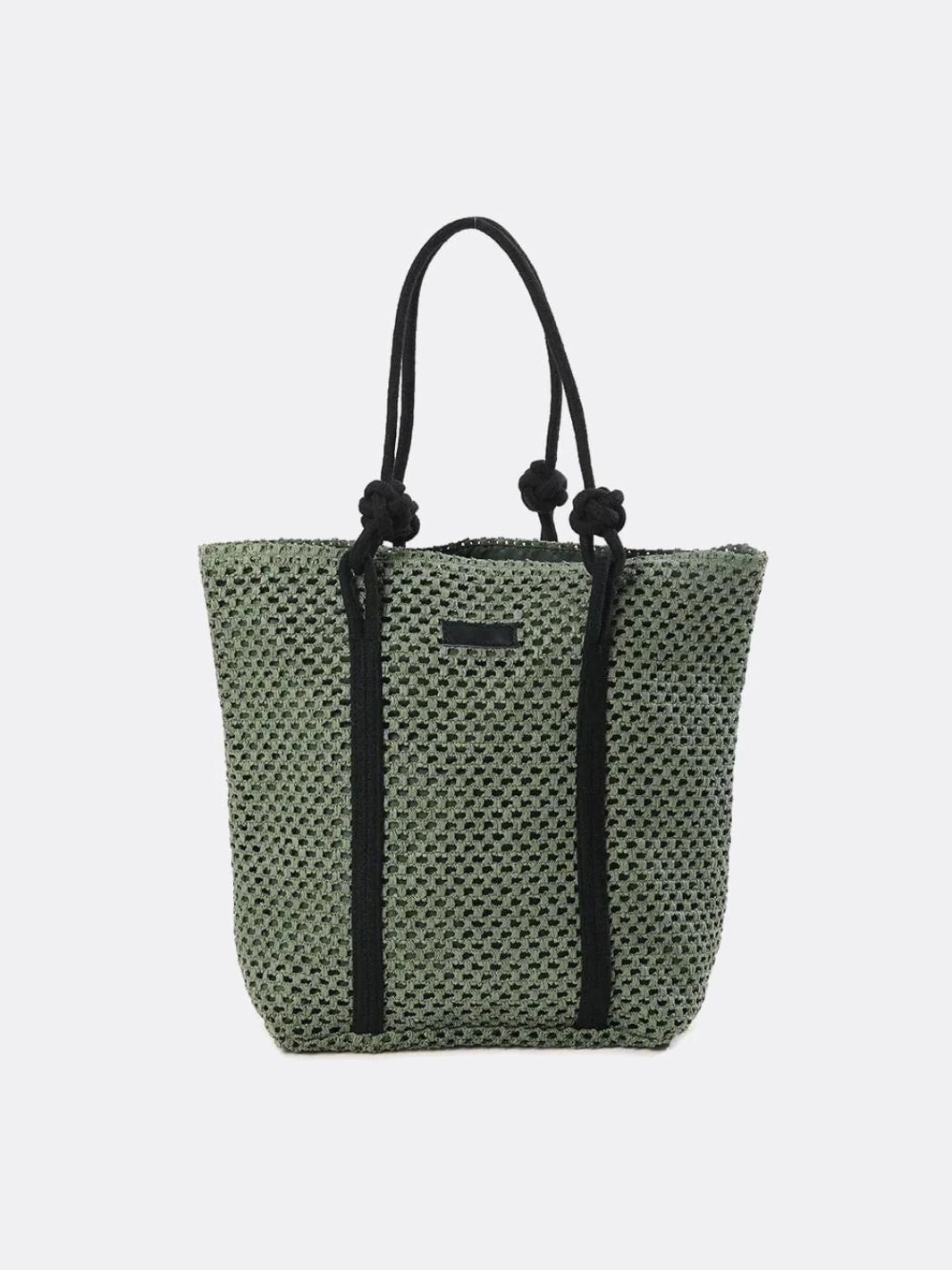 Large Woven Tote Bag with Rope Handles ?C Casual & Spacious Shopper Outdoor Daily